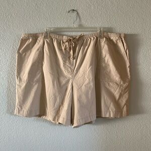 LL Bean Shorts 2X Classic Fit cotton Tan
